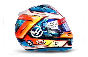 Casque de Romain Grosjean