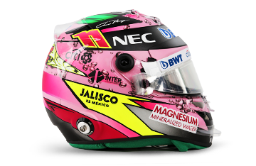 Casque de Sergio Pérez