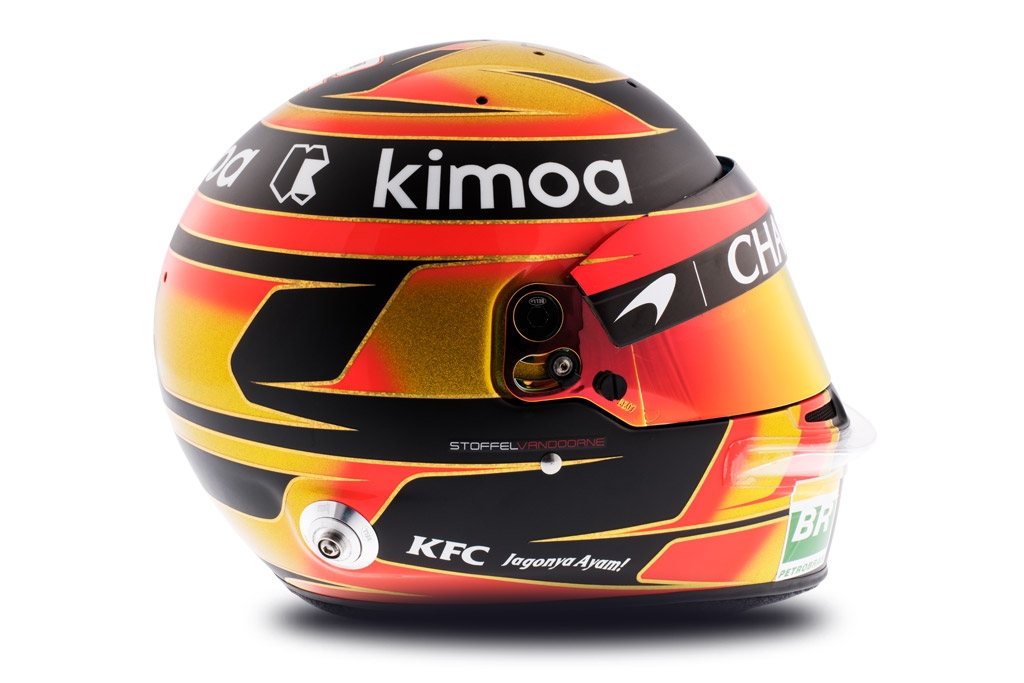 Casque de Stoffel Vandoorne