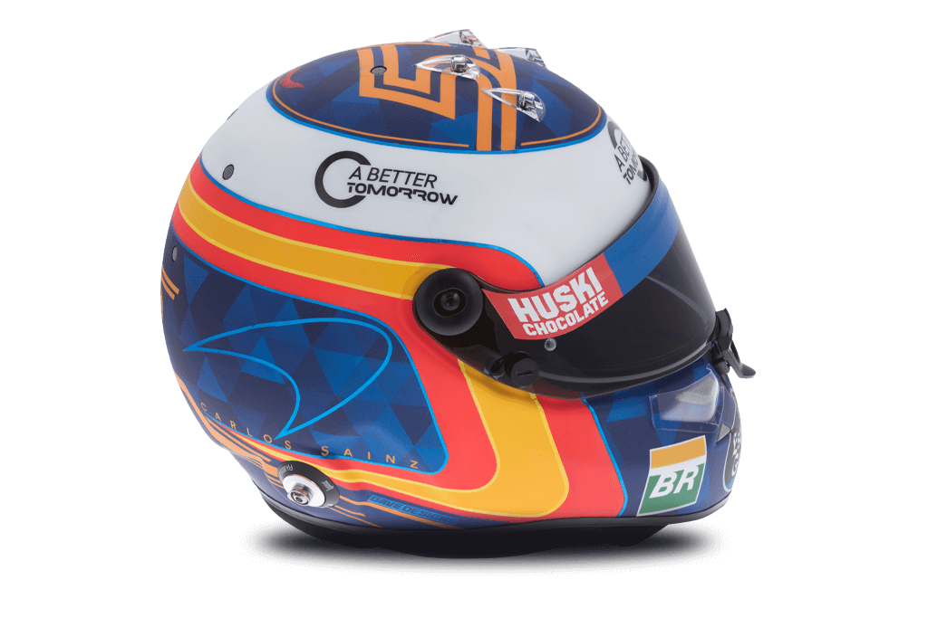 Casque de Carlos Sainz