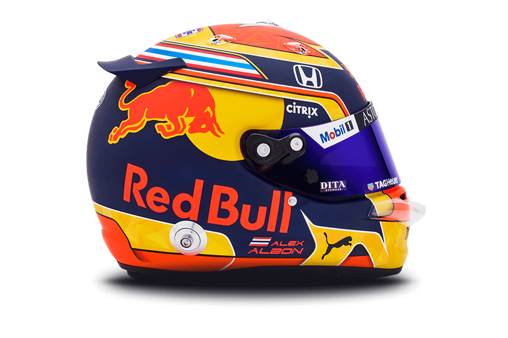 Casque d'Alexander Albon