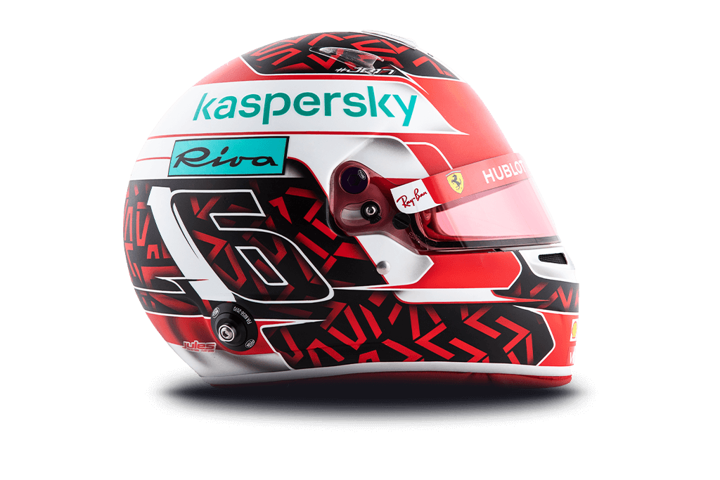 Casque de Charles Leclerc
