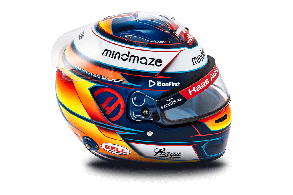 Casque de R. Grosjean