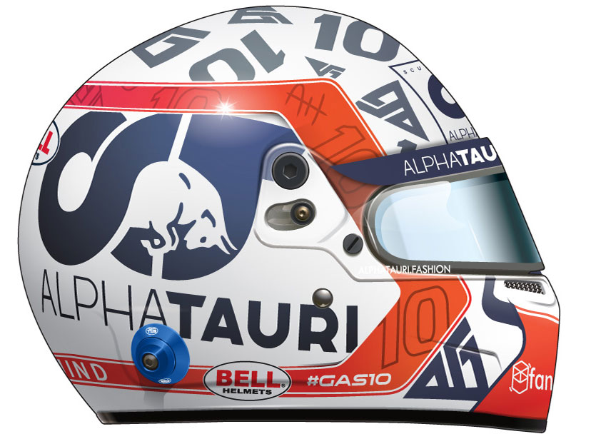 Casque de P. Gasly