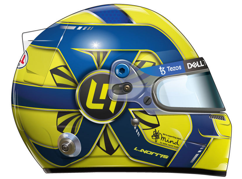 Casque de Lando Norris