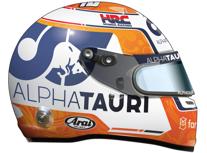 Casque de Y. Tsunoda