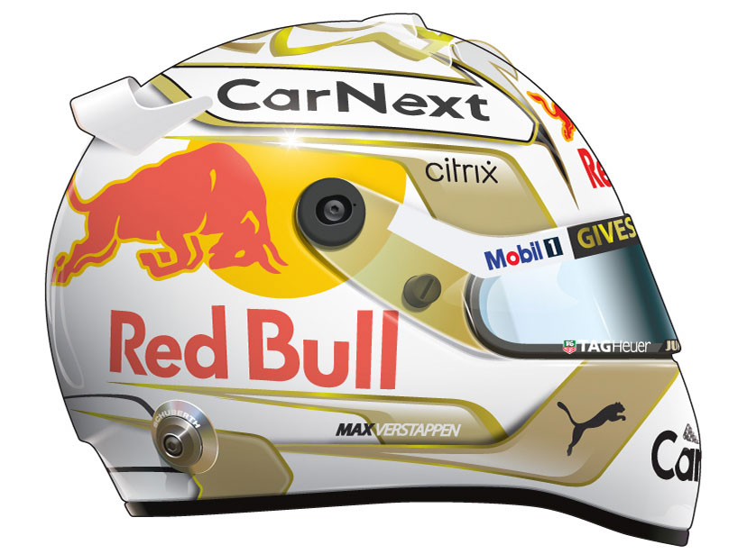 Casque de Max Verstappen