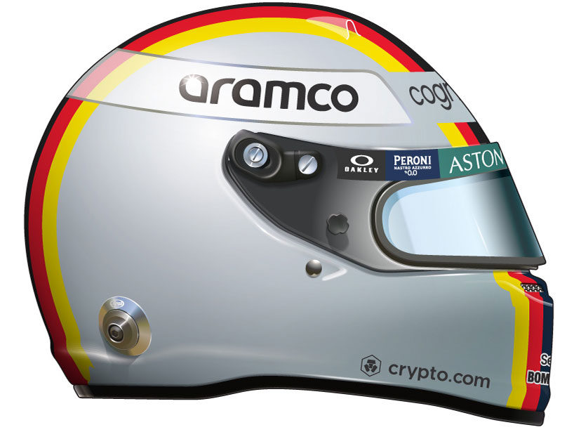 Casque de S. Vettel