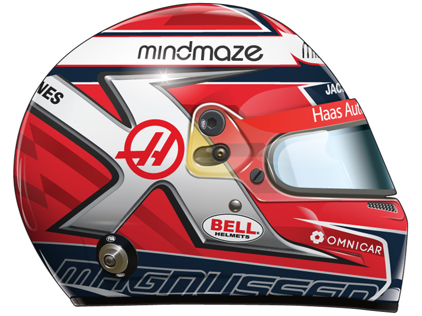 Casque de K. Magnussen
